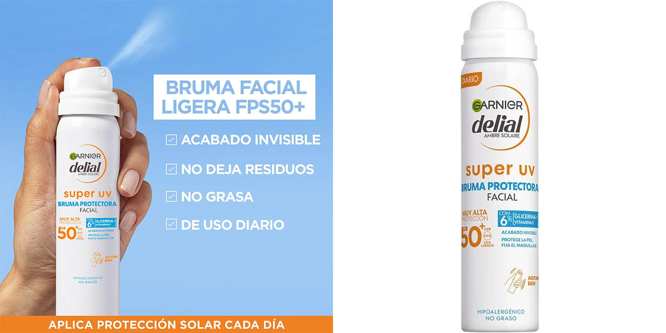 Bruma facial hidratante Garnier Delial Sensitive Advanced IP50+ de 75 ml