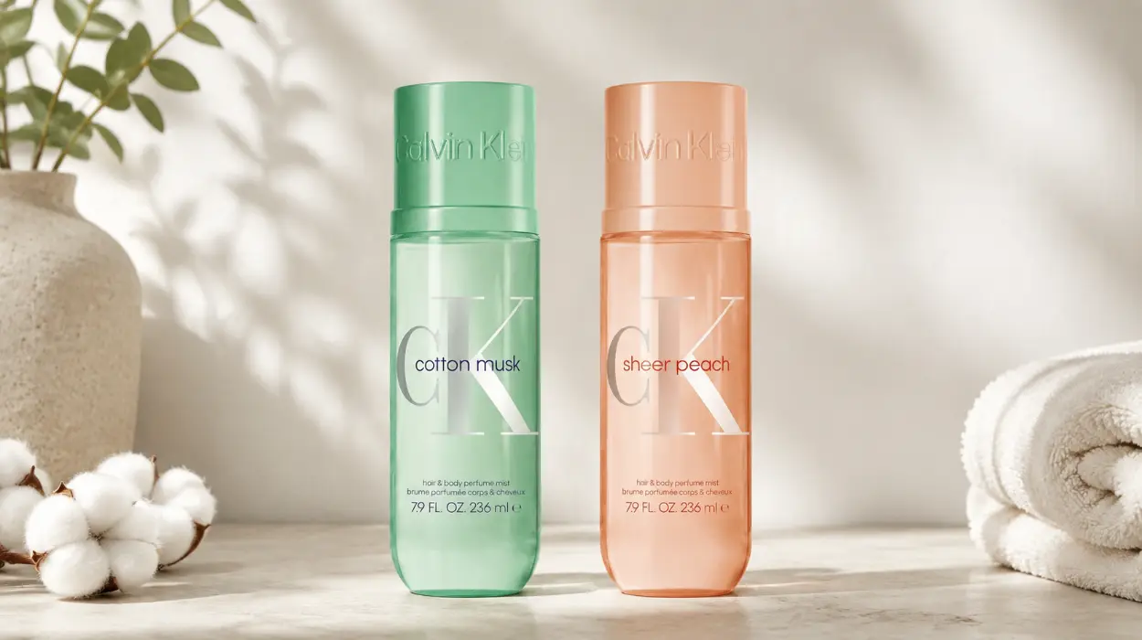 Bruma perfumada Calvin Klein Cotton Musk unisex para cuerpo y cabello de 236 ml