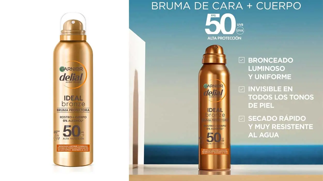 Bruma solar protectora Garnier Delial FPS50 barata