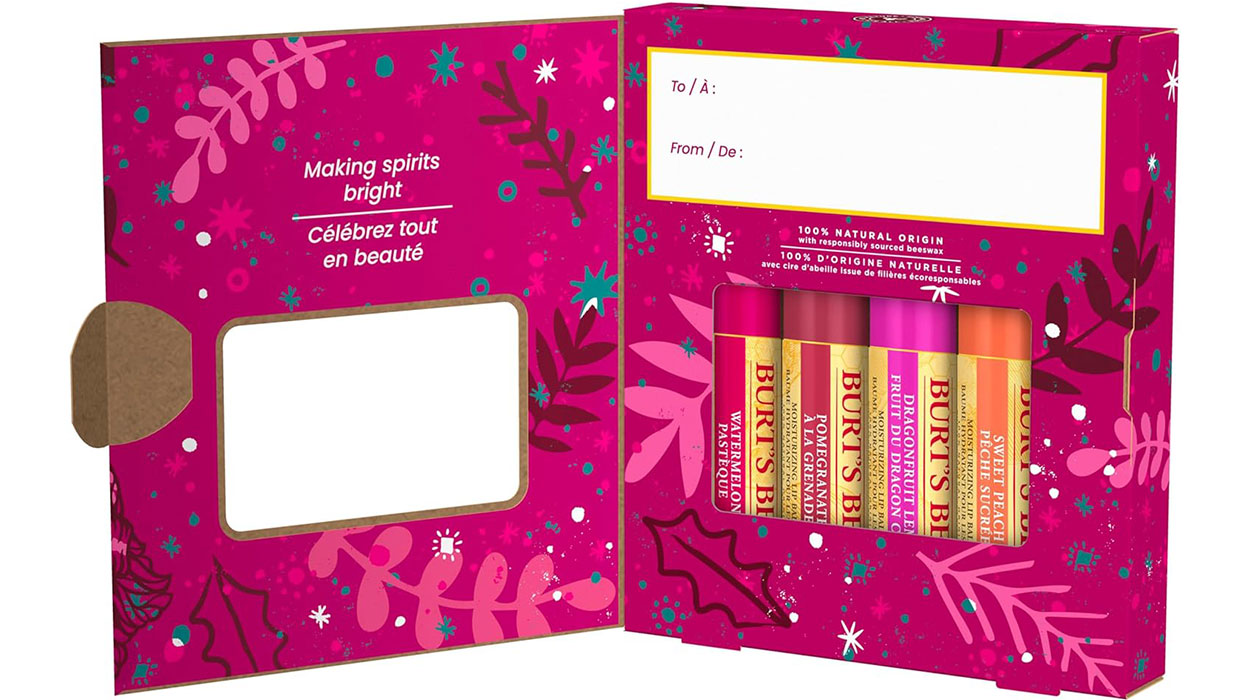 Juego de 4 bálsamos labiales Burt's Bees barato