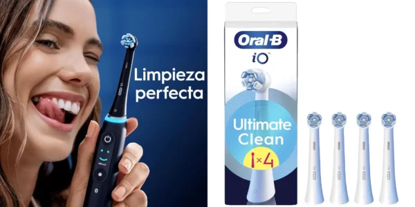 Pack de 4 cabezales originales Oral-B Series IO Ultimate Clean