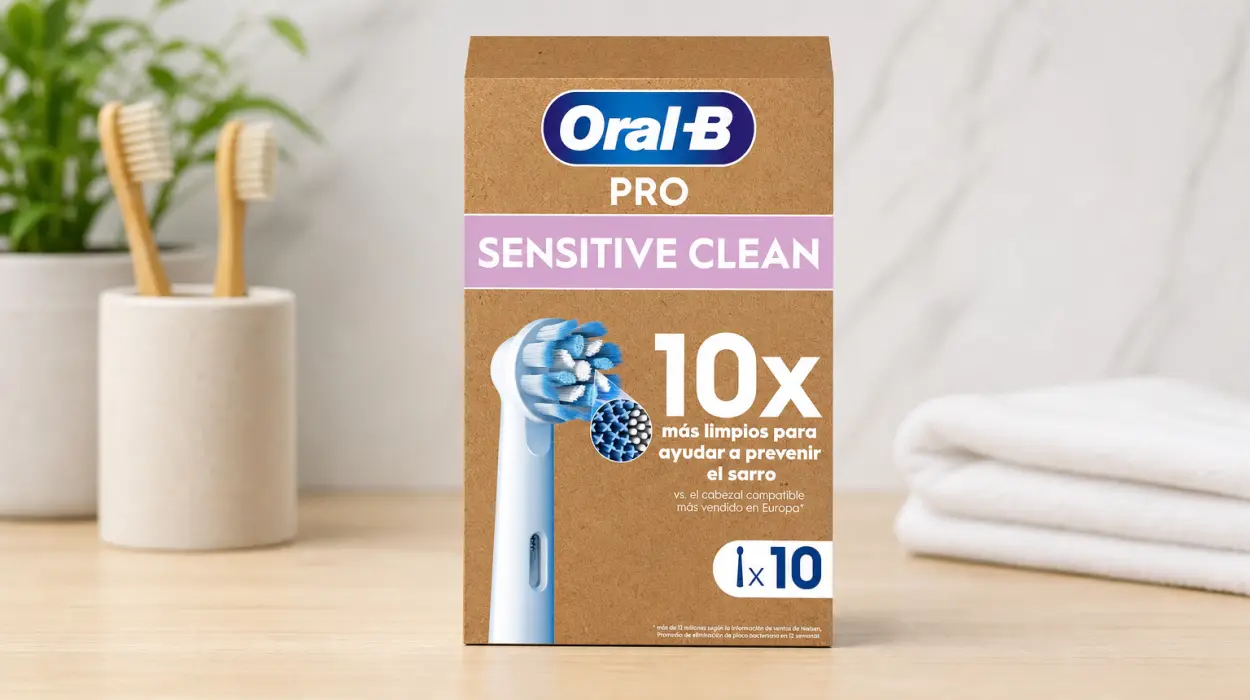Pack de 10 cabezales de recambio Oral-B Sensitive Clean para encías sensibles