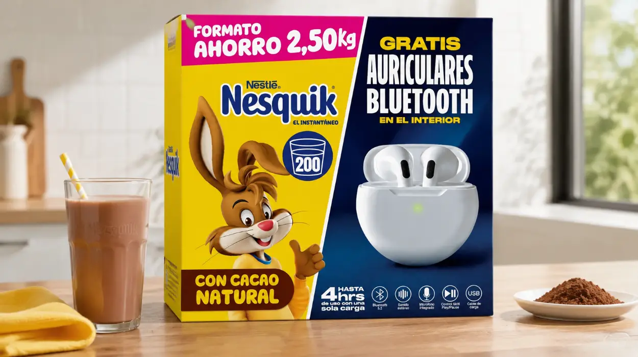 Nestlé Nesquik cacao soluble en estuche de 2,5 kg