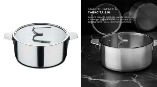 Cacerola con tapa Masterpro Sigma barata