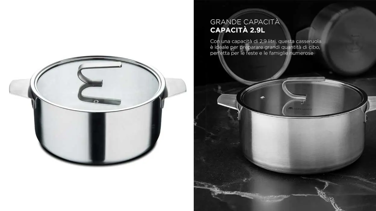 Cacerola con tapa Masterpro Sigma barata