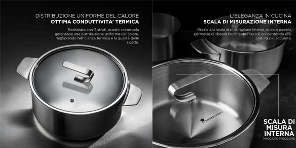 Cacerola con tapa Masterpro Sigma oferta
