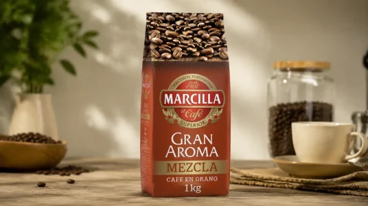 Marcilla Café Grano Gran Aroma mezcla de 1000 g, intenso y aromático