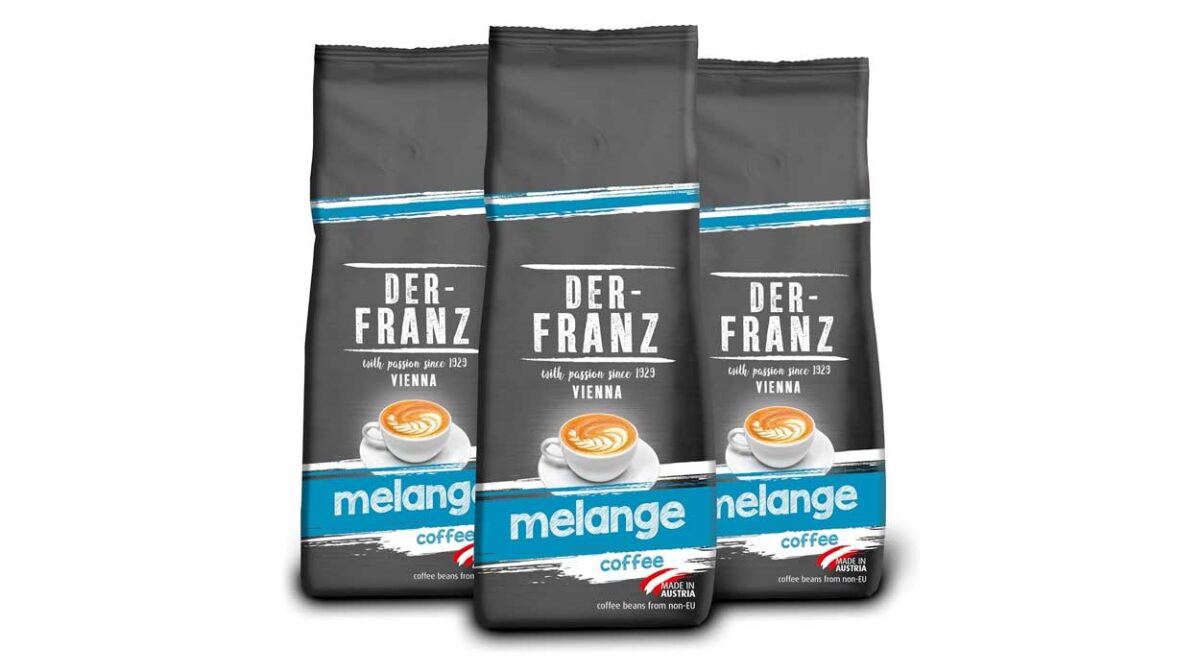 Pack x3 Café en grano Melange Der-Franz con certificación UTZ de 500 g