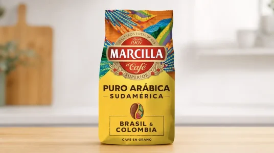 Café de grano Marcilla 100% Arábica natural de 400 g