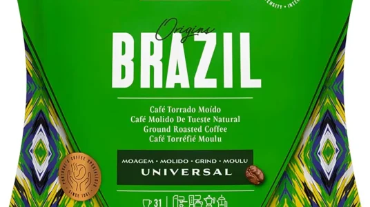 Delta Cafés Origen Brasil: café molido de 220 g, mezcla aromática y tropical con notas dulces y afrutadas
