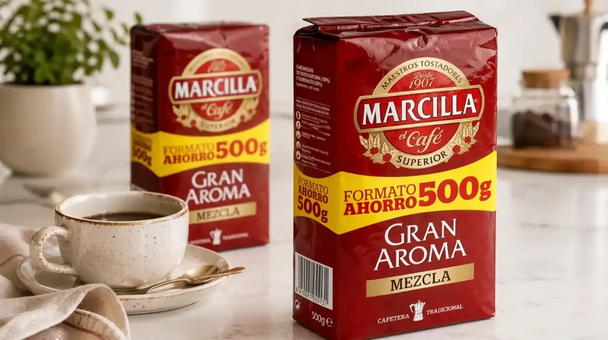 2 Café molido Marcilla Gran Aroma mezcla de 500 g