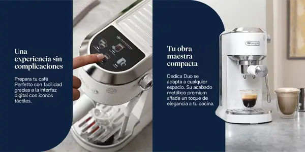 Cafetera barista De'Longhi Dedica Duo EC890.WI