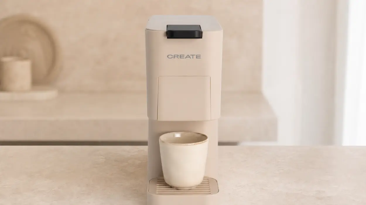 Cafetera multicápsula Create Thera Studio para cápsulas y café molido