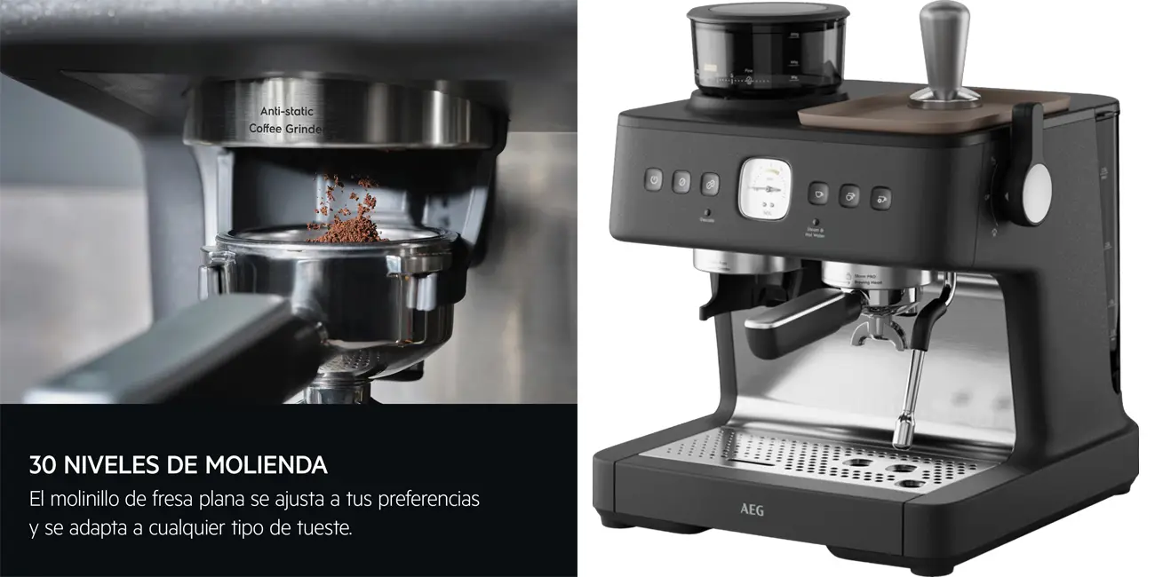 Máquina de café espresso AEG EC8-1-8BP