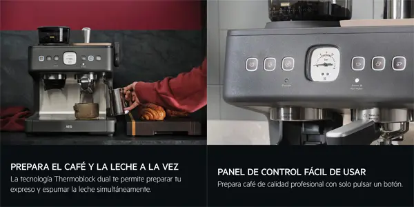 Máquina de café espresso AEG EC8-1-8BP