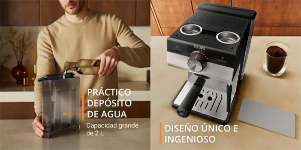 Cafetera espresso manual Krups Authentic XP381B