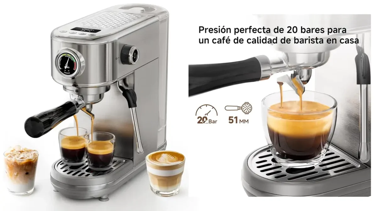 Cafetera espresso semiautomática Hibrew H10B