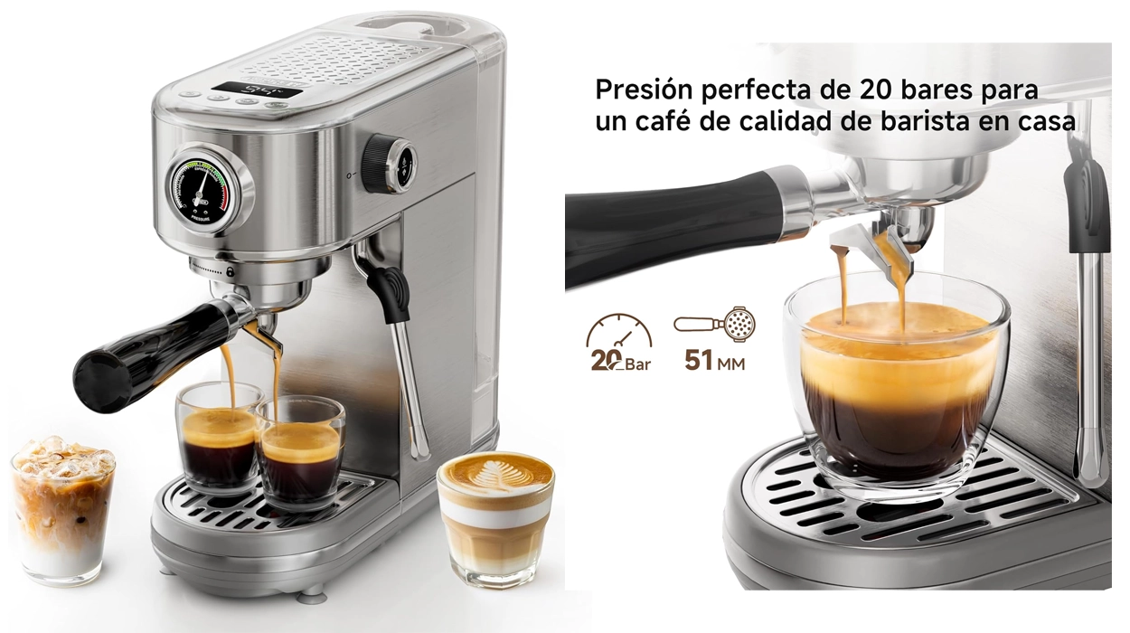 cafetera espresso semiautomática Hibrew H10B