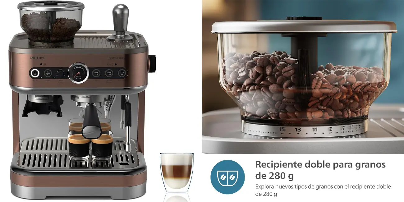 Cafetera espresso semiautomática Philips Barista Brew