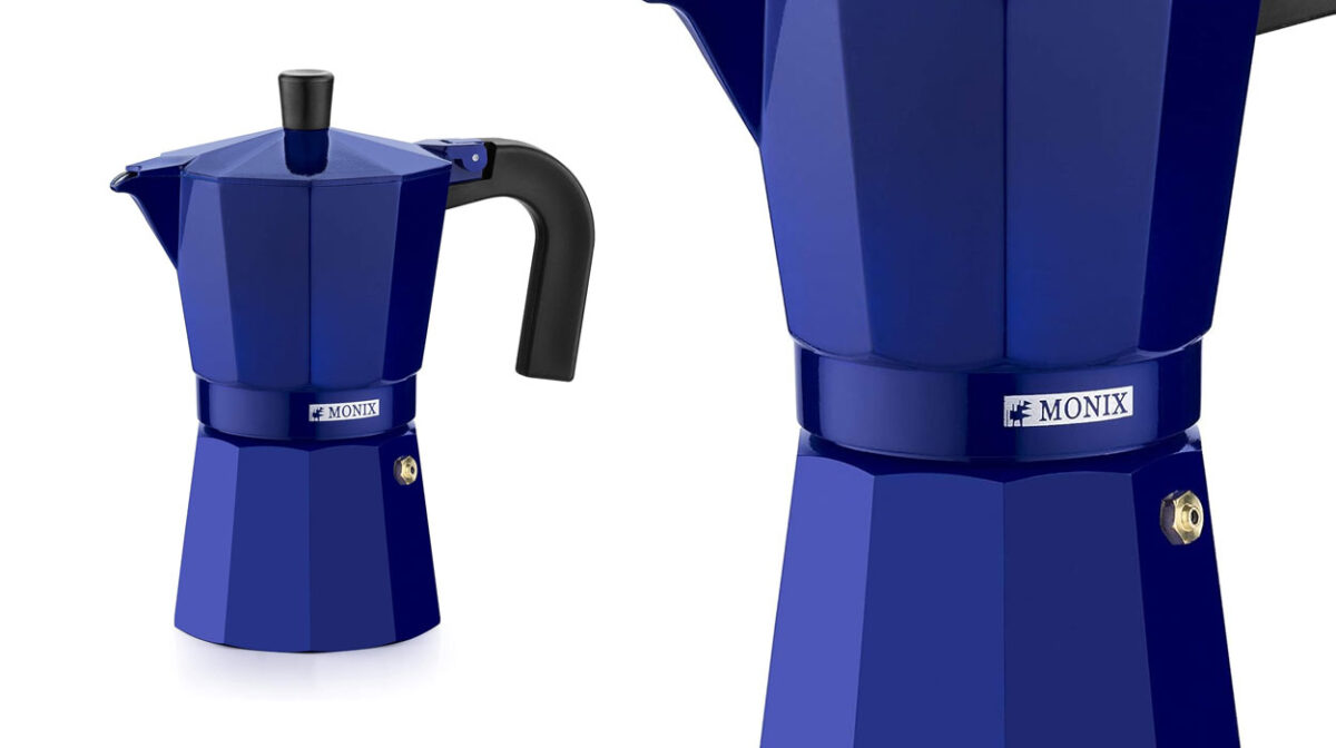 Esta cafetera italiana Monix aúna diseño y eficiencia por un precio TOP: cuesta sólo 8,68€ (-47%)