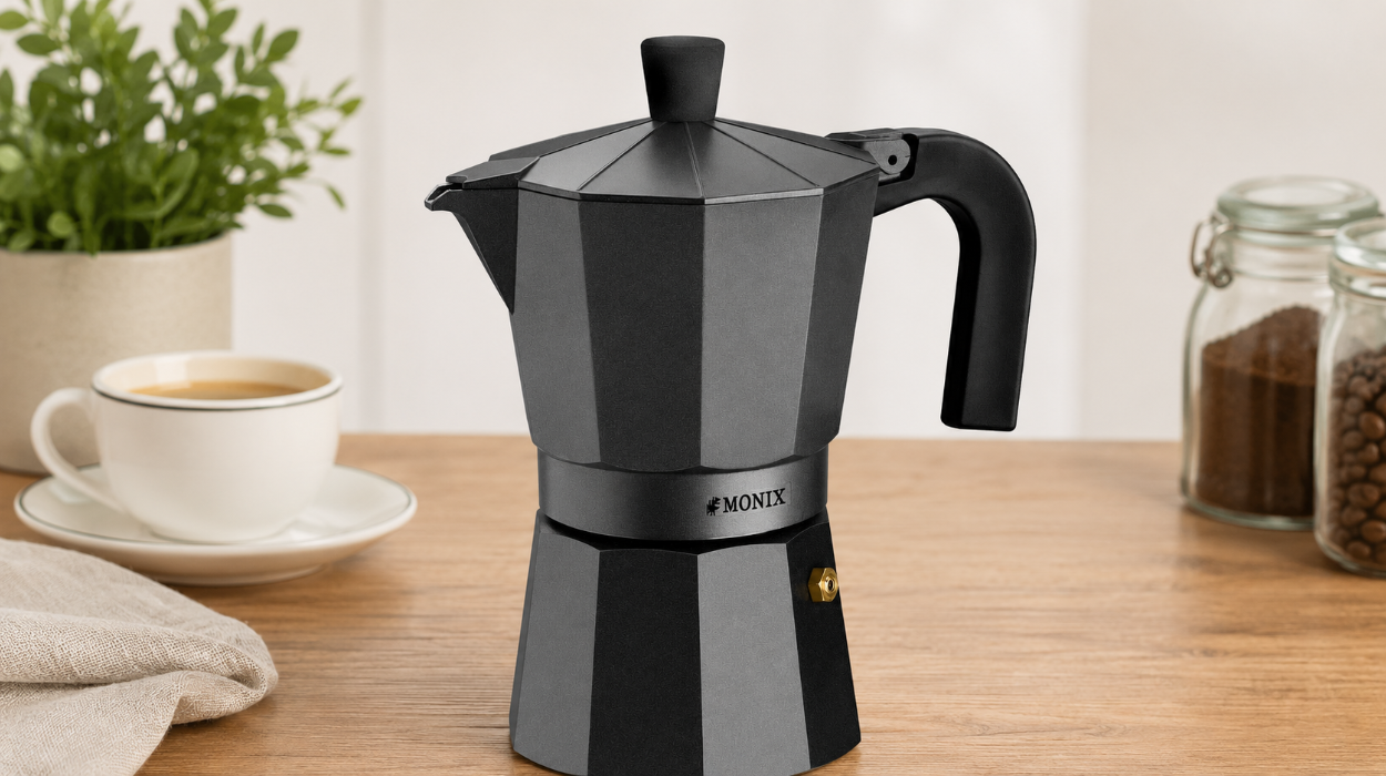 Cafetera italiana Monix Vitro Noir 9 tazas