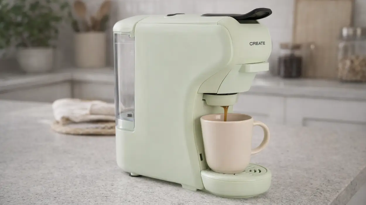 Cafetera multicápsula express y para café molido Create POTTS