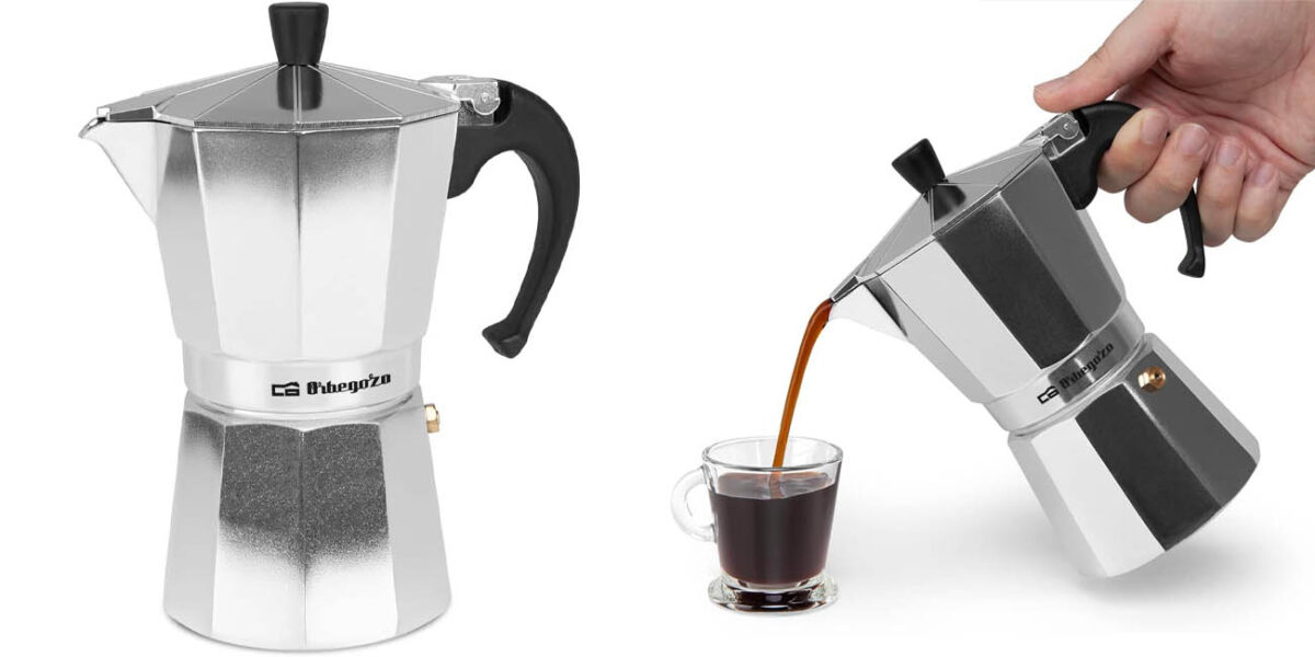 Cafetera italiana Orbegozo KF600 de 6 tazas