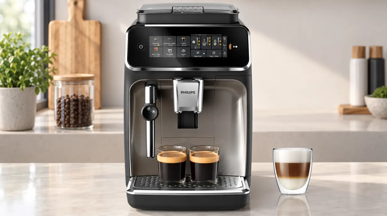 Cafetera superautomática Philips Serie 3300 con 5 tipos de café y espumador clásico