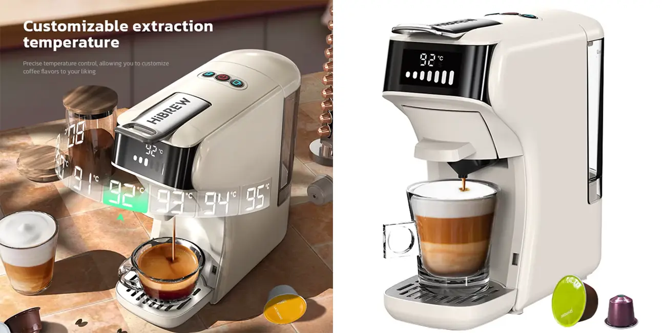 Cafetera portátil HiBREW para cápsulas y café molido
