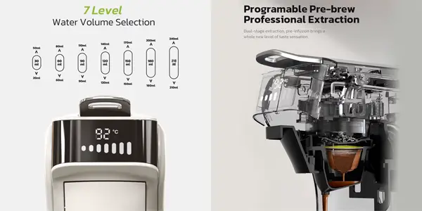 Cafetera portátil HiBREW para cápsulas y café molido