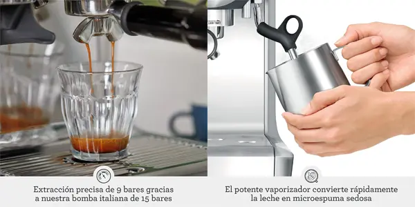 Cafetera profesional Sage Barista Express SES875