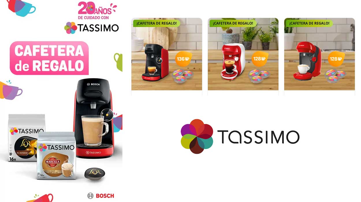 Cafetera Tassimo regalo cápsulas