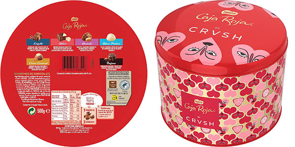 Bombones de chocolate Caja Roja CRVSH de Nestlé de 500g