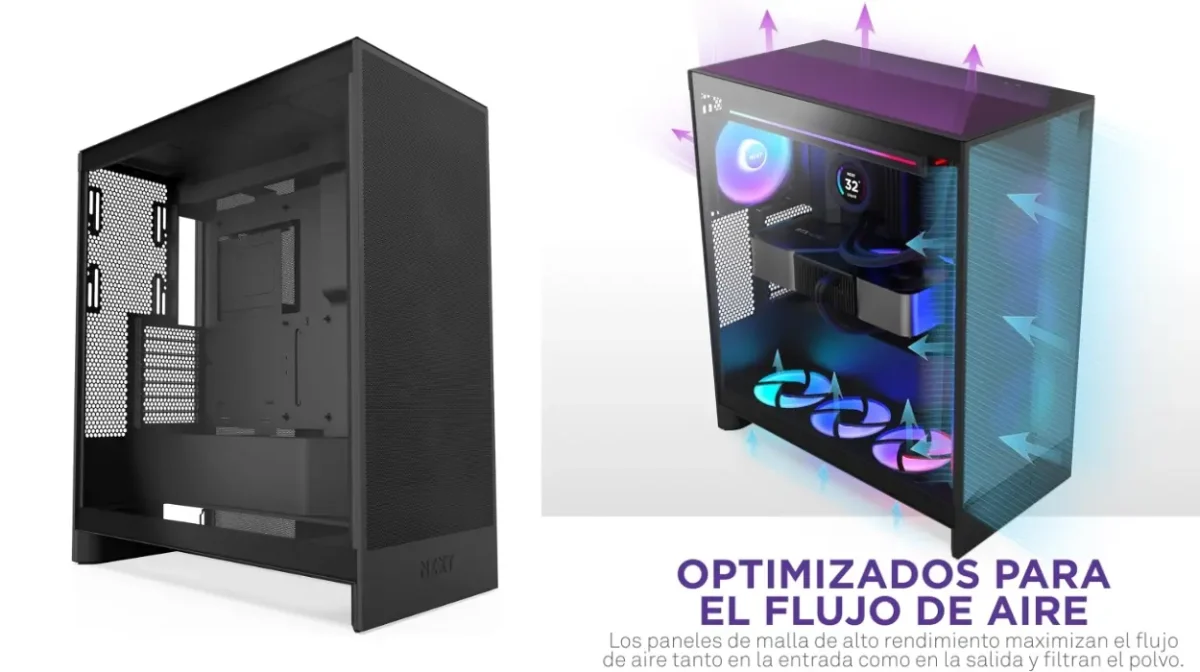 Gestión térmica de alto nivel para tu nuevo PC: esta semitorre ATX NZXT H7 Flow 2024 está rebajada en Amazon con un 50% de descuento