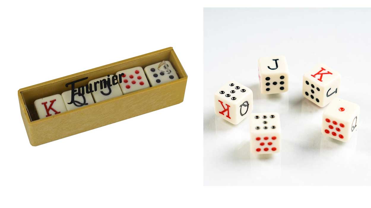 Caja de dados de póker Fournier