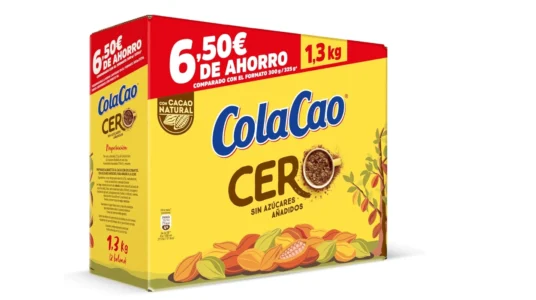 caja de ColaCao Cero de 1,3 kg