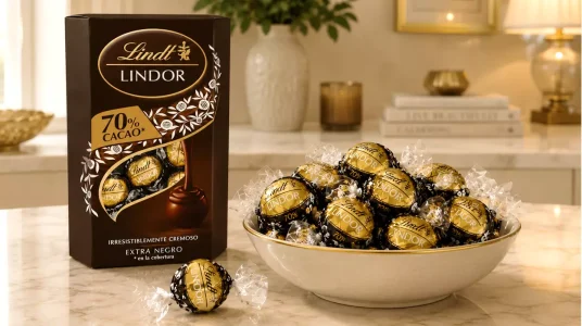 Caja de bombones Lindt Lindor Cornet chocolate negro 70% cacao