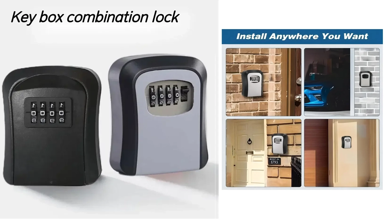 caja de pared para llaves con contraseña de 4 dígitos
