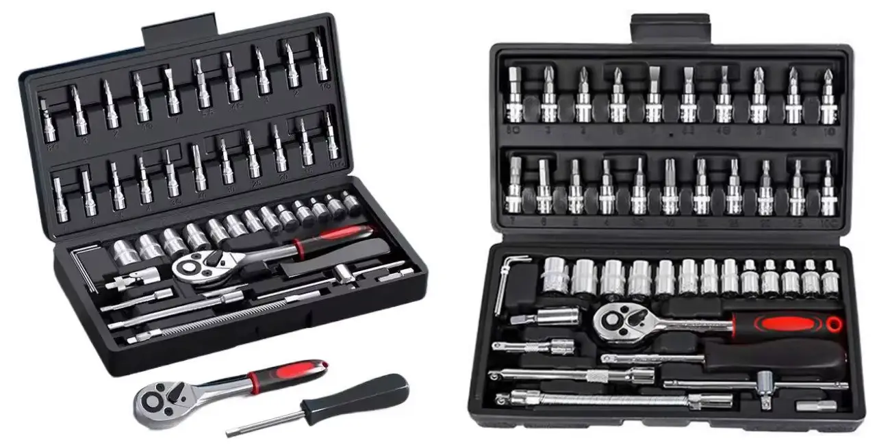 Caja de herramientas de 46 piezas para coche