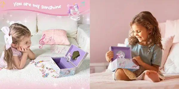 caja musica joyero procase unicornio oferta