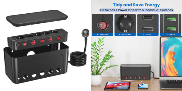 caja organizadora esconder cables oferta