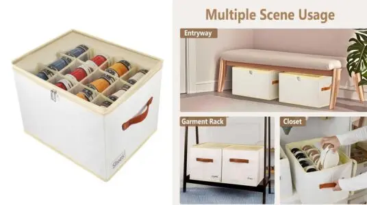 Caja organizadora zapatos para armarios barata