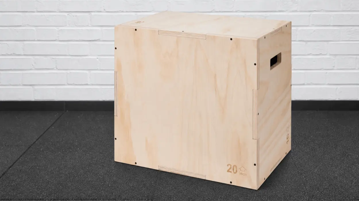 Caja pliométrica de salto Amazon Basics de 61 x 50,8 x 40,6 cm