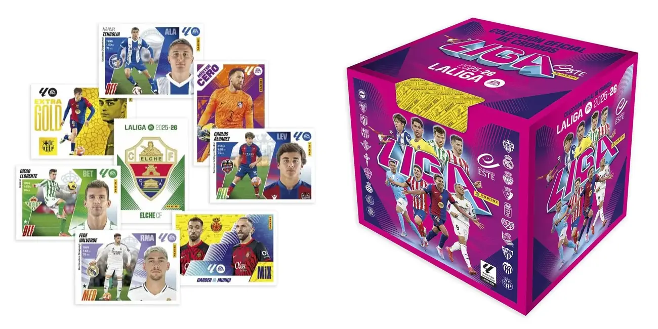 Caja de 50 sobres de cromos Panini La Liga EA Sports 2025-2026