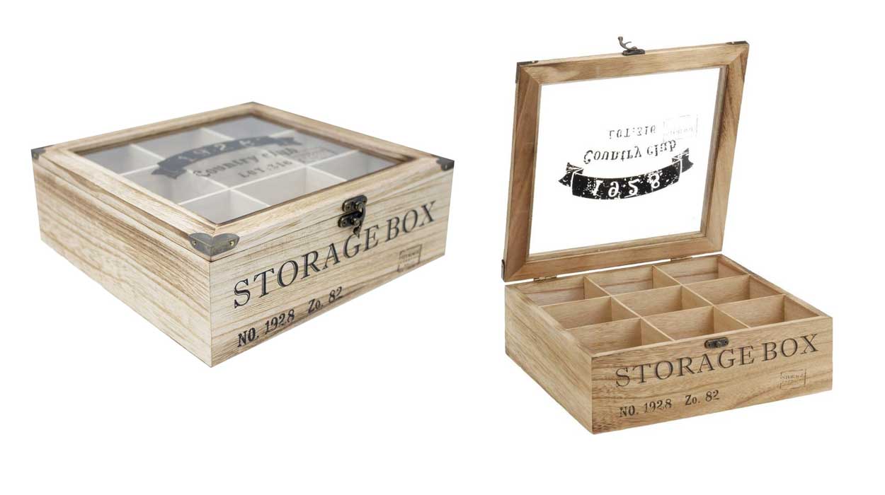Caja Te ToCi madera natural barata