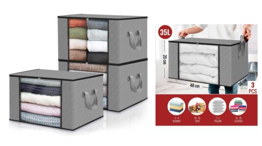 Cajas almacenaje ropa edihome baratas