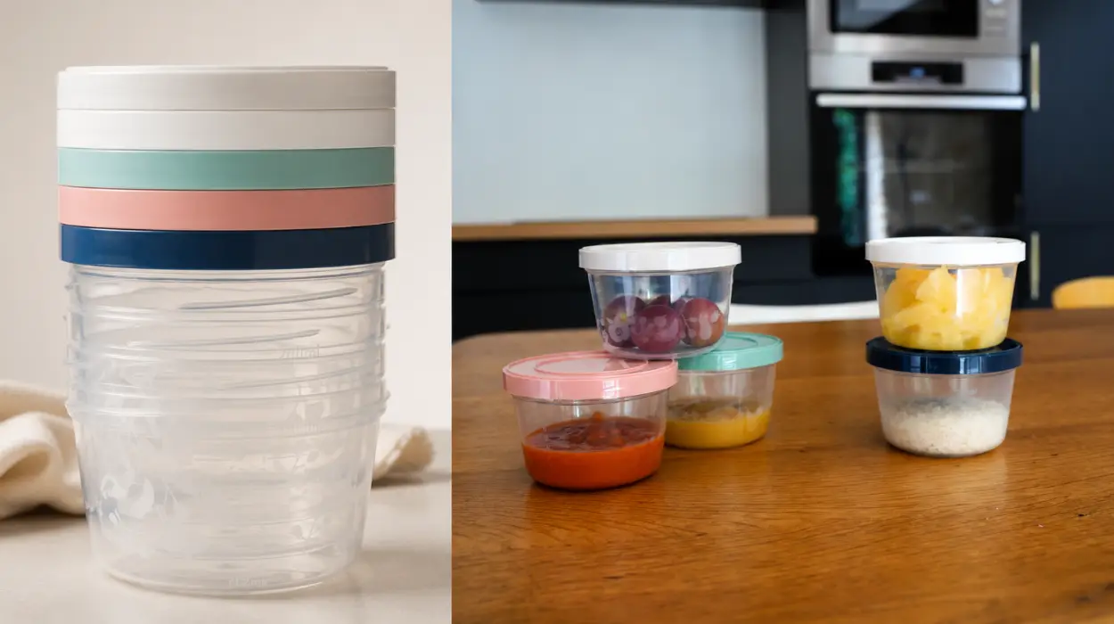 Cajas de almacenamiento Thermobaby de 250 ml, aptas para microondas y congelador