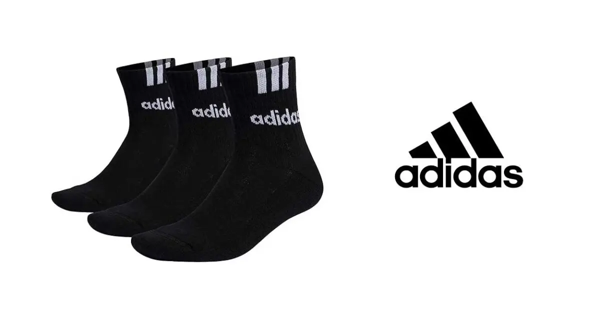 Pack de 3 pares de calcetines Adidas 3 Stripes Linear unisex de largo clásico