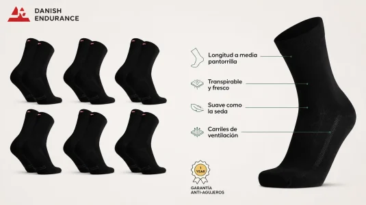 6 Pares de calcetines de bambú