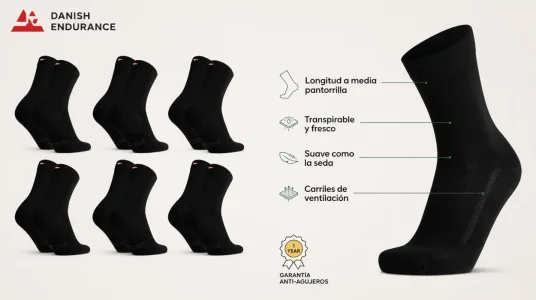 6 Pares de calcetines de bambú